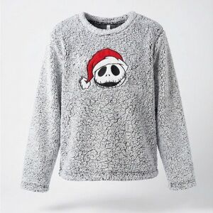 Jack Skellington Christmas Sherpa Pullover Disney Nightmare Before Christmas M
